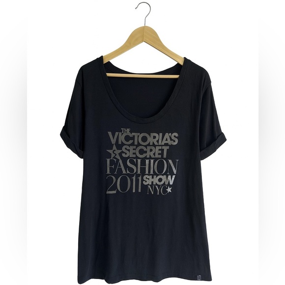 Victorias Secret Womens Black Supermodel Essentials Fashion Show Top Size Large. - Picture 1 of 2